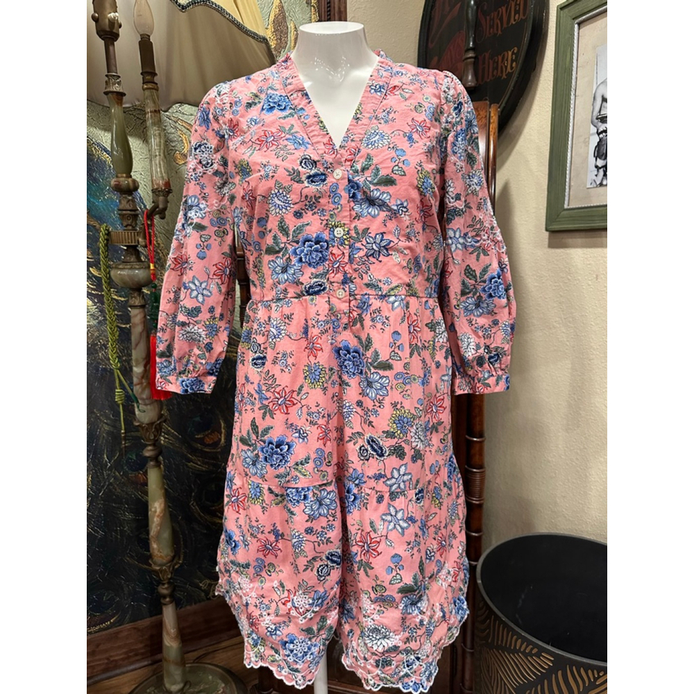 LOFT Pink Floral Dress Women's Size 2